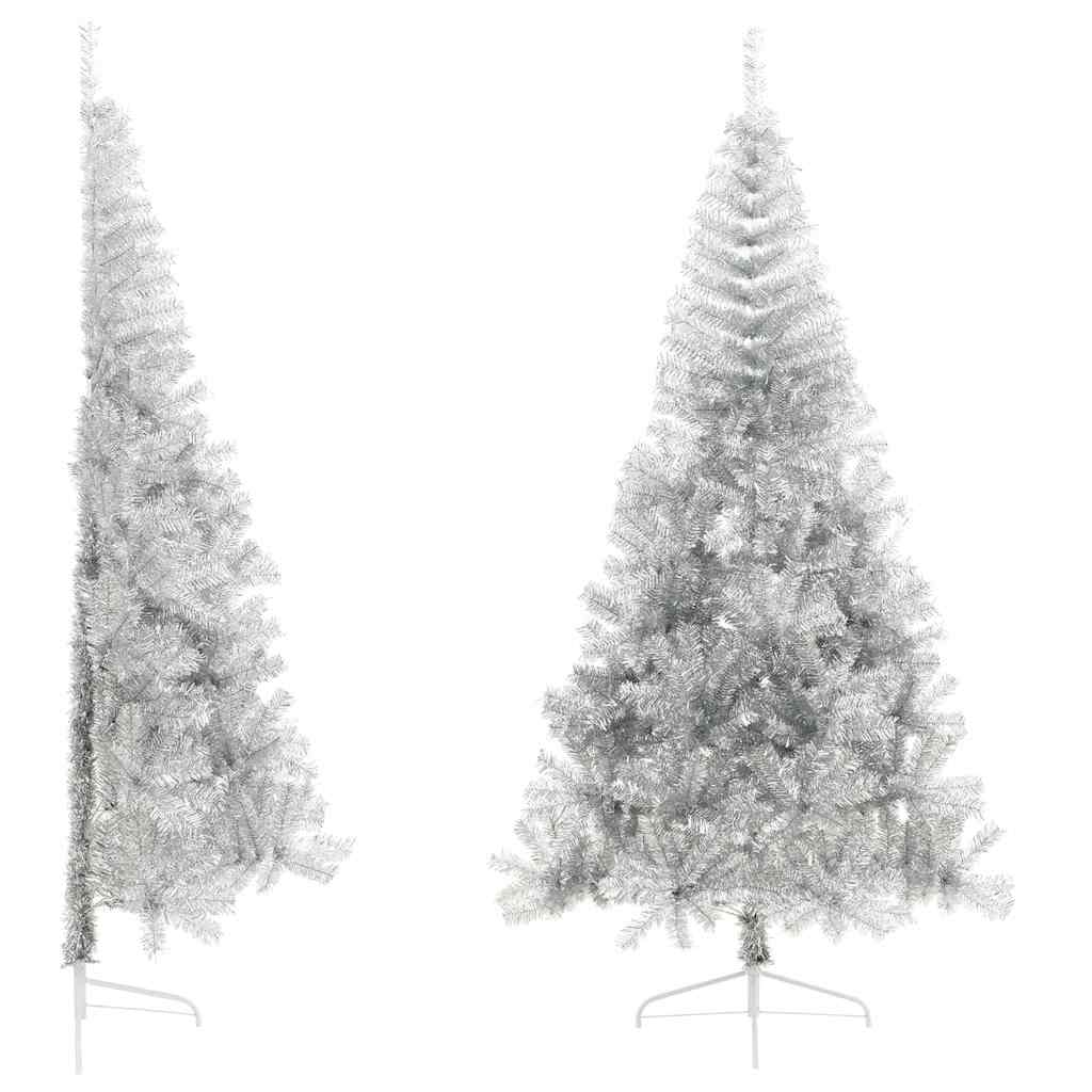 Künstlicher Weihnachtsbaum Mit Ständer Silber 210 Cm Pet