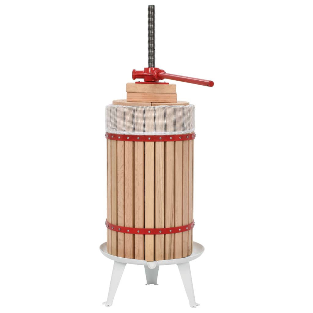 Obst- Und Weinpresse Mit Stoffbeutel 30 L Eichenholz