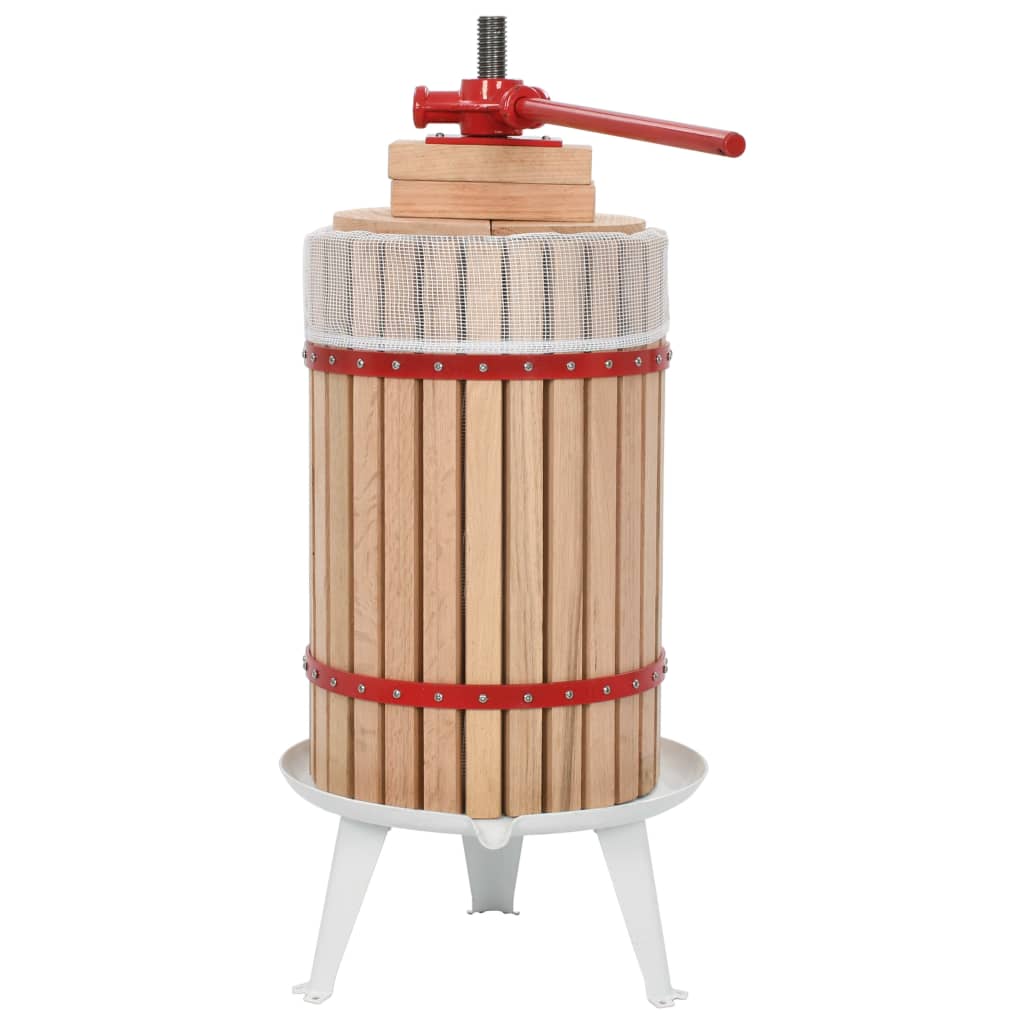 Obst- Und Weinpresse Mit Stoffbeutel 24 L Eichenholz