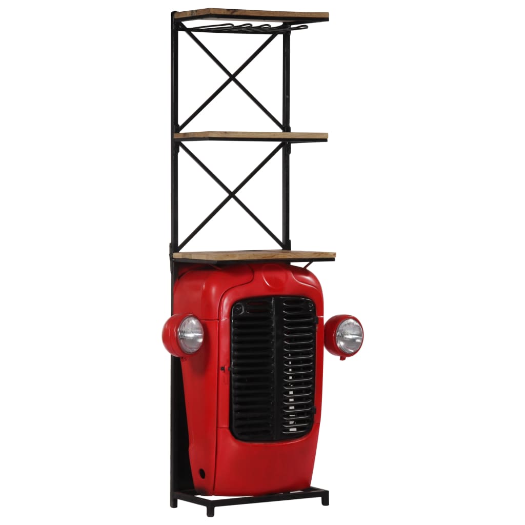 Traktor-weinschrank 49x31x172 Cm Mango Massivholz