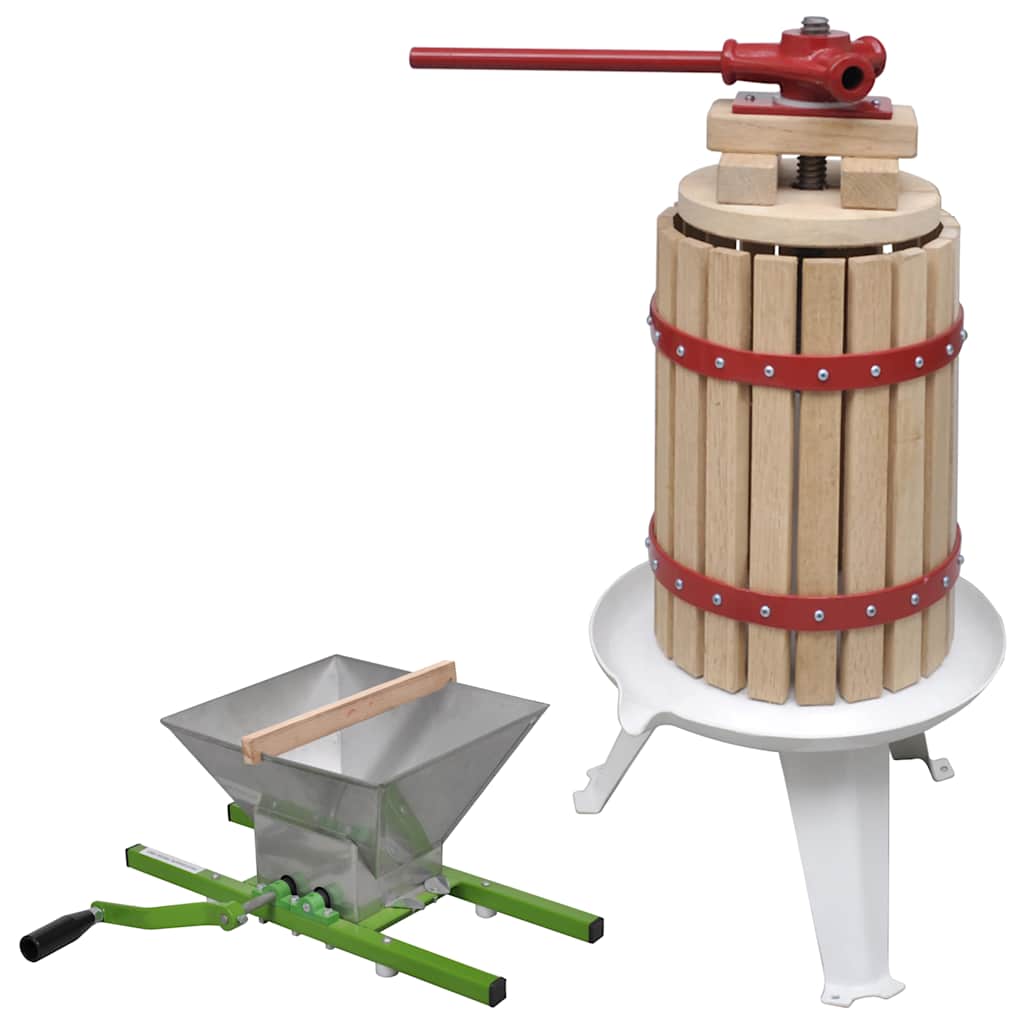 2-tlg. Obst- & Weinpresse Und Mühle-set
