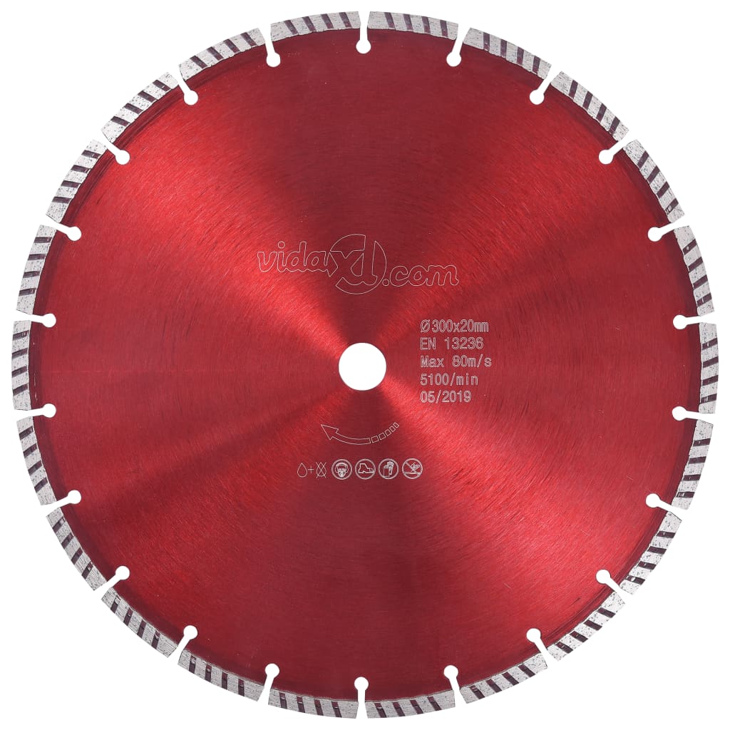 Diamant-trennscheibe Mit Turbo Stahl 300 Mm