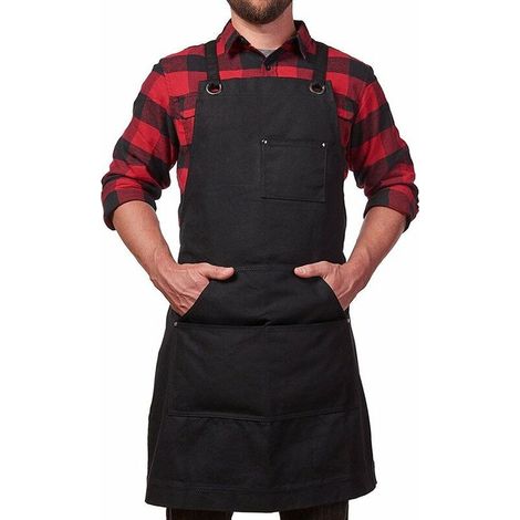 Professionelle Schweißerschürze Für Herren Aus Leder, Strapazierfähige Schweißerschürze Mit Flammhemmendem Schutz Und Schmiedemotiv, 86 X 68 Cm