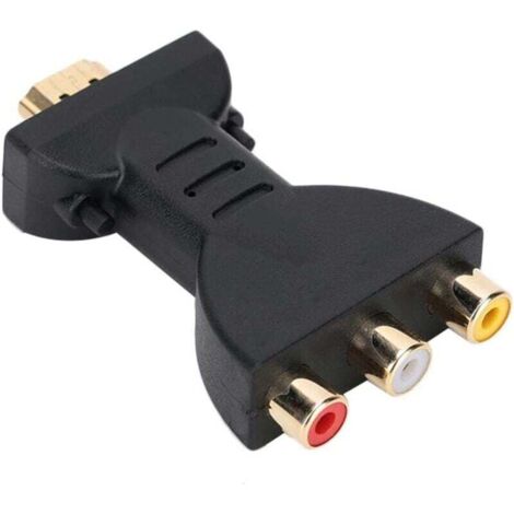 Hdmi-zu-rca-1080p-konverter – Audio-video-adapter Mit Vergoldeten Anschlüssen – Kompatibel Mit Hd-fernsehern Und Projektoren