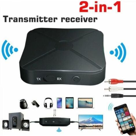 Bluetooth-sender/empfänger, Drahtloser Audiokonverter, Bluetooth 5.0 2-in-1-funkaudioadapter Für Freisprechanrufe Im Auto