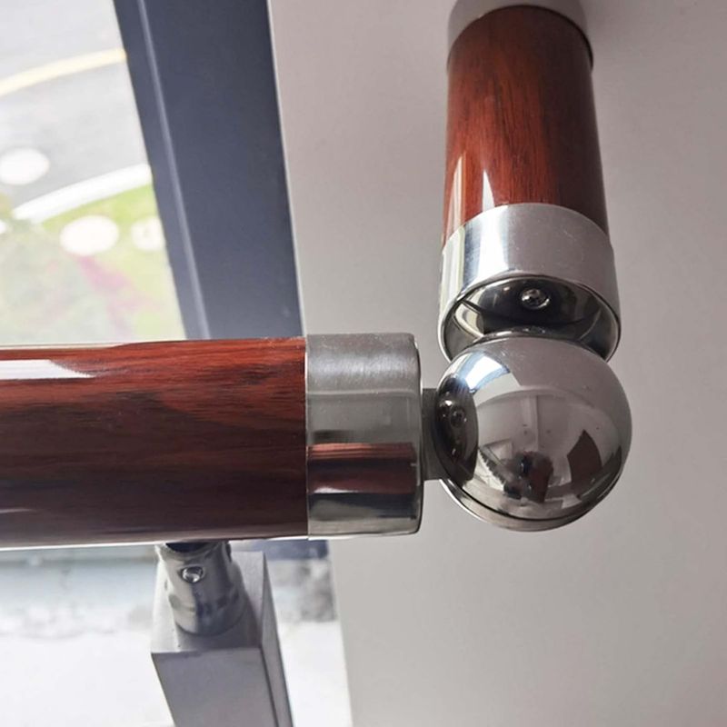 Set Mit 2 50-mm-handlauf-kardanringverbindern Aus Edelstahl, Handlaufrohrverbindern, Gelenkwinkel Für Balustrade, Geländer, Handlauf