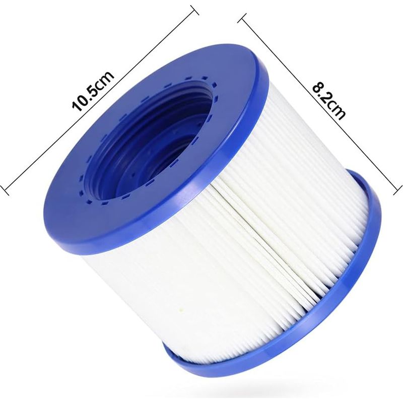 Schwimmbadfilter, 2er-pack Ersatzfilter, 104 Mm Schraubfilter, Aufblasbare Filterkartusche, Für Clever Spa, Aquaparx, Aqua Spa, Costway, All Seasons, Goplus, Wido Und Andere…