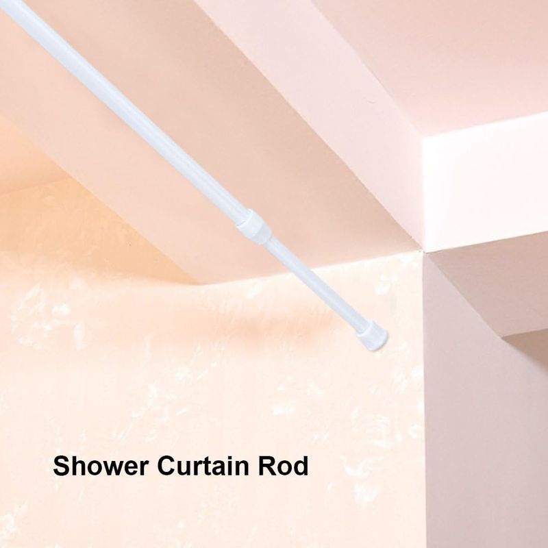 Ausziehbare Klemmstange Für Badezimmer, 30–50 Cm, Kein Bohren Erforderlich, Verstellbare Duschvorhangstange Für Dusche, Fenster Und Küche
