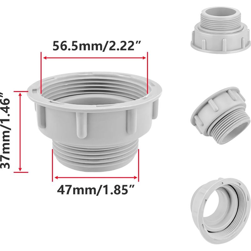 Abflussrohrverbinder Für Küchenspülen, 56,5 Mm Auf 47 Mm, Für Küchenspülen-sieb