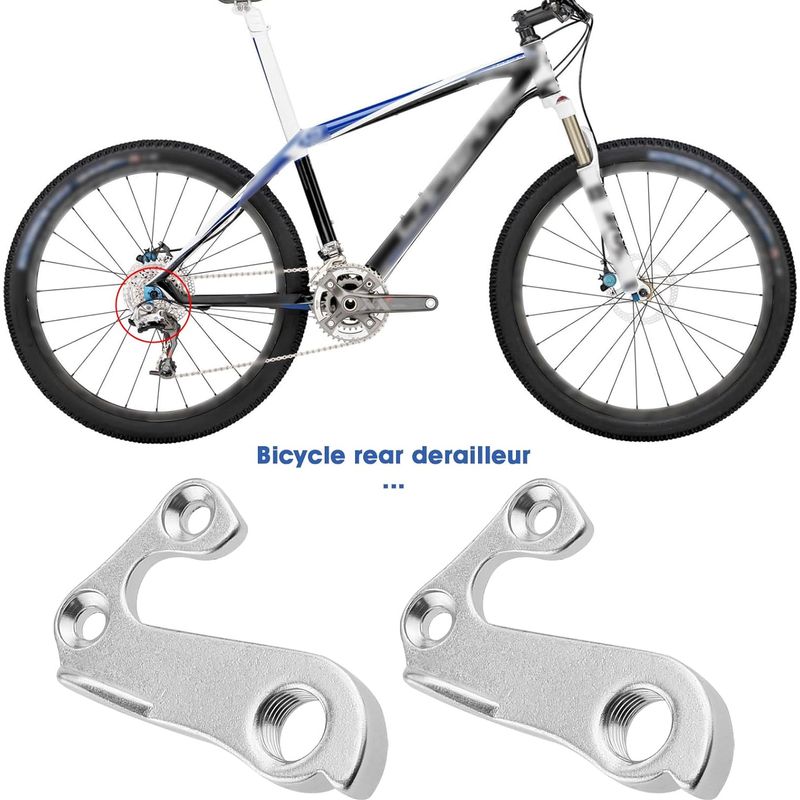 Set Mit 2 Fahrrad-schalthaken (5,5 X 3,4 Cm) Aus Aluminiumlegierung. Kompatibel Mit Lapierre Froggy Und Lapierre Zesty.