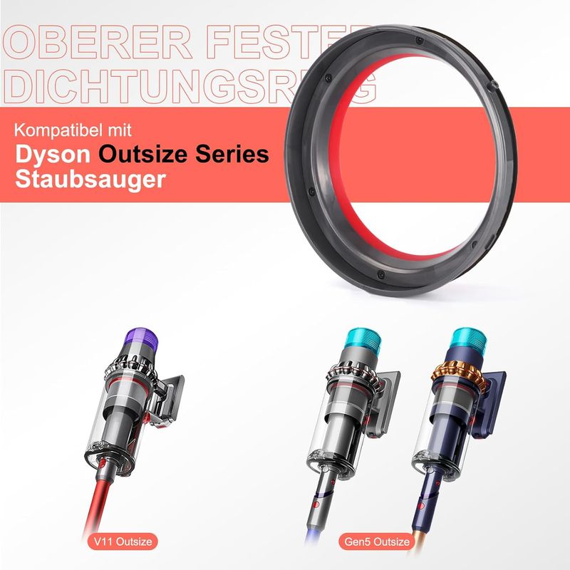 Obere Dichtung Als Ersatz Für Dyson V11 Outsize Staubsauger, Passend Für Outsize V11/gen 5/plus/absolute. Ersatzteile. Dichtungsring Für Den Staubbehälter. Reparaturzubehör.