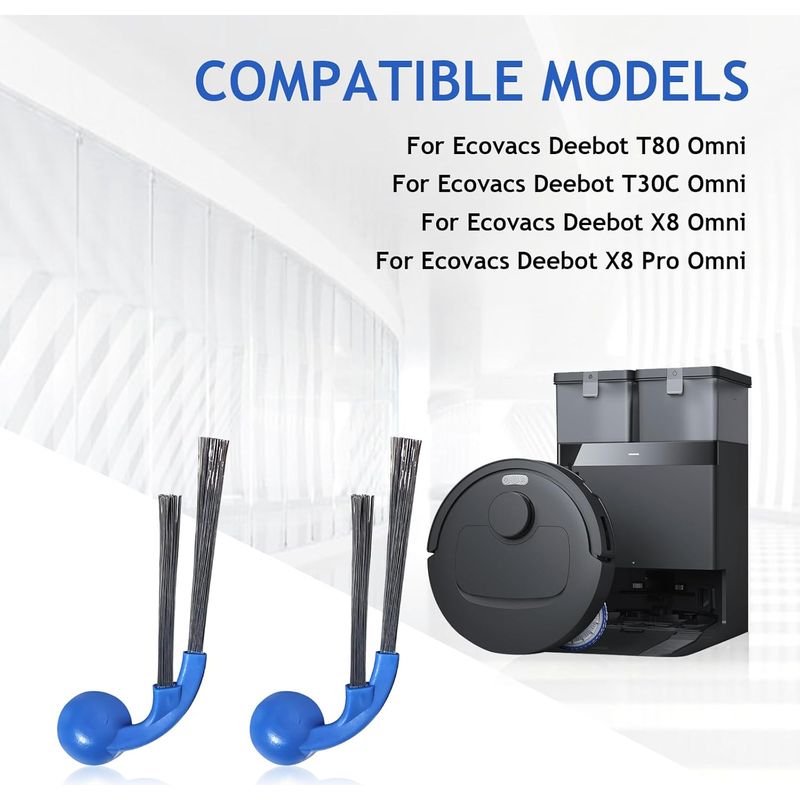 6 Ersatz-seitenbürsten Für Ecovacs Deebot T80 Omni / T80 / T30c Omni / T30c Omni Gen2 / X8 Omni / X8 Pro Omni Saugroboter