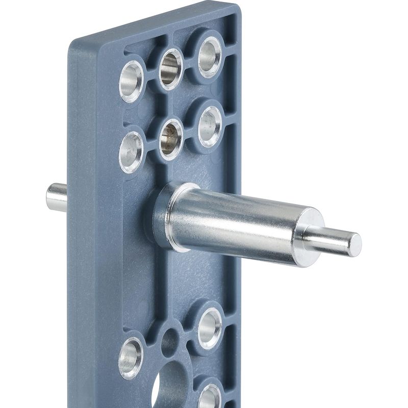 Bohrschablone Für Türbeschläge, Bohrlehre Für Türgriffe, Bohrhilfe Für 72/92 Mm Kunststoffrosetten Mit Zentrierdorn, 1 Schablone
