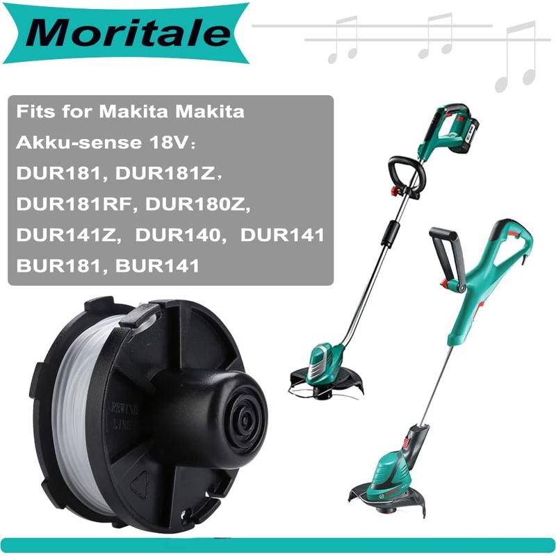Fadenspule Für Makita Akku Trimmer Dur181 Dur141 Dur180z Dur181z 196146-9 195858-1 (2 Stück)