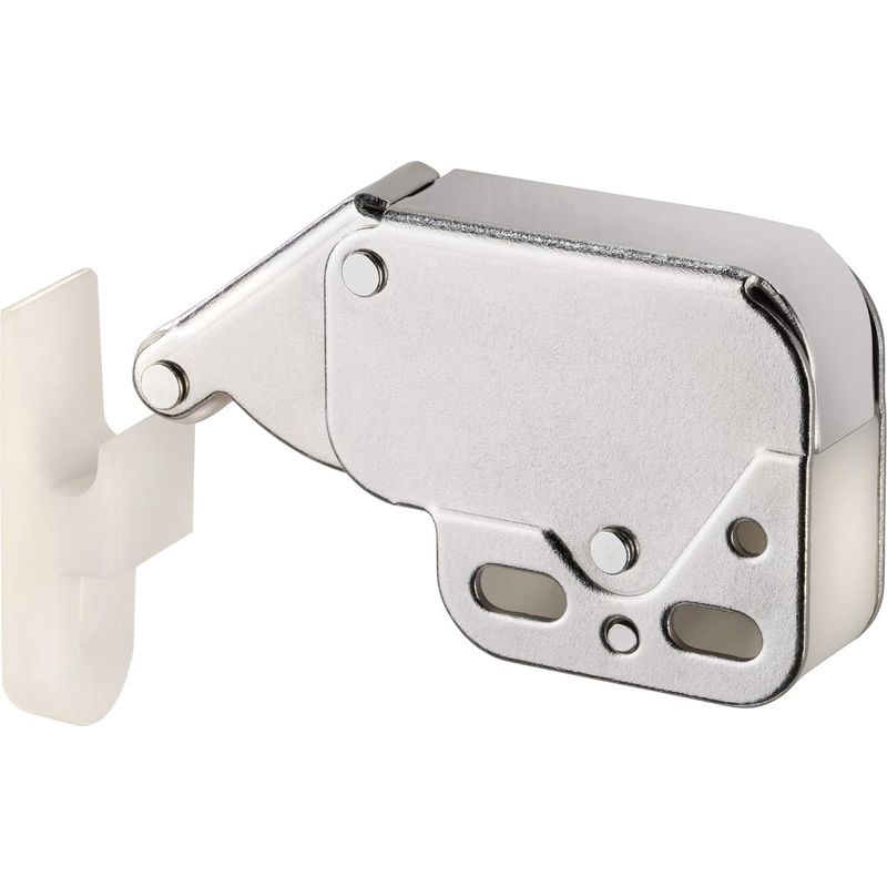 Feder-schnappverschluss, Mini-riegel, Türklappe, Vernickelter Stahl, Feder-schnappverschluss, Schraub-möbel-schnäpper Mit 5 Teilen – Druckschnapper Für Schranktüren