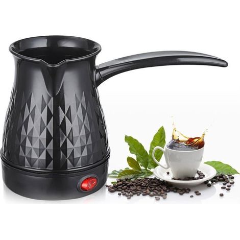 (schwarz) Mini-kaffeemaschine Für Türkischen Kaffee, Klein Für Den Hausgebrauch, Geeignet Für Arabischen/griechischen Kaffee, Mit Verbrühungsschutz, Induktionsgeeignet, 500 Ml