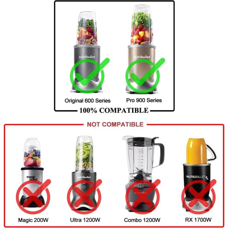 2-teilige Dichtungsringe Für Nutribullet Original 600/pro 900 Mixer Mit High Gear Basis, Nutribullet Ersatzteile Und Zubehör