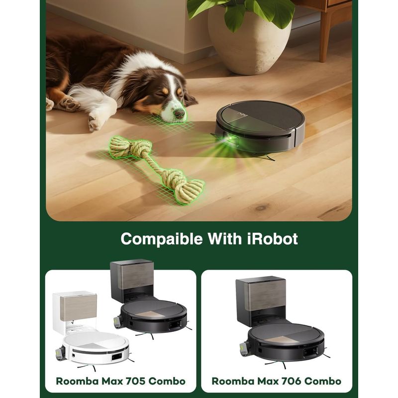 3er-set Waschbare Mikrofaser-wischpads Für Irobot Roomba Max 705 Combo+/max 706 Combo/max 700 Series Combo