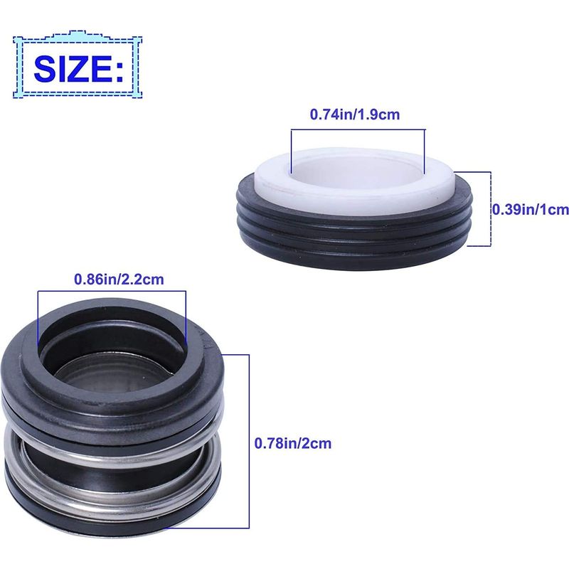 Ps-201 3/4" Poolpumpen-pad-set Spx1600z2 Kompatibel Mit Hayward Sp1600x5 Sp1607x10 Sp2800x5 Sp3010 (eeaz) Sp3010x15az