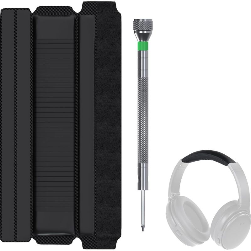 Ersatz-kopfbügel Für Bose Quietcomfort 35, 35 Ii (qc35, Qc35 Ii) / Bose Quietcomfort 45 (qc45) Over-ear-kopfhörer – Ersatz-kopfbügel Aus Pu-protein – Schwarz