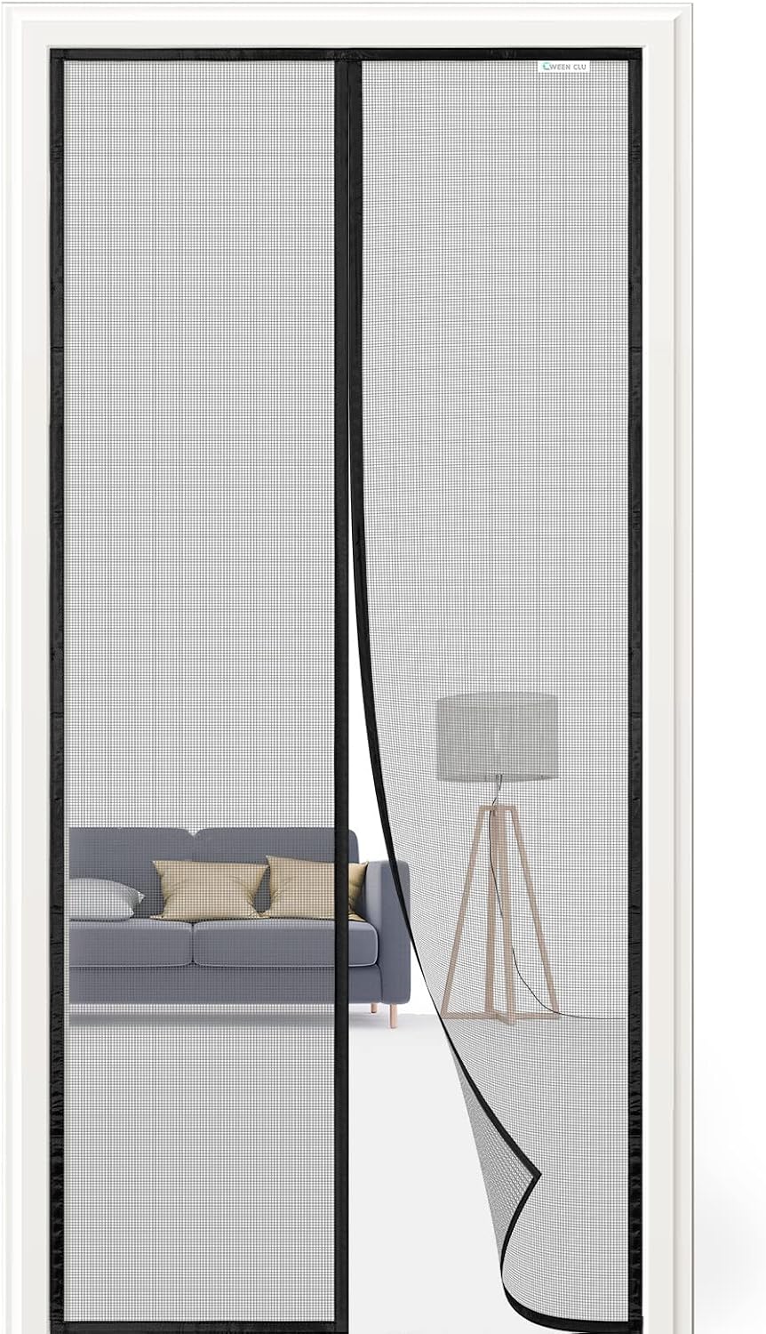 Magnetisches Moskitonetz Für Türen Und Fenster, 130 X 240 Cm, Fliegengitter-türvorhang, Magnetisches Fenster-moskitonetz, Mückenschutz, Schnellmontage, Schwarz