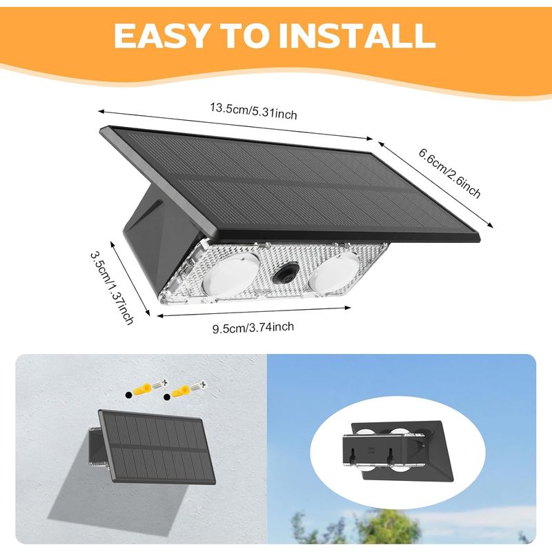 4er-pack Rgb-solar-wandleuchten Für Den Außenbereich, Nach Oben Und Unten Gerichtet, Ip65 Wasserdicht, Kabellos Für Garten, Terrasse, Pool Und Partys