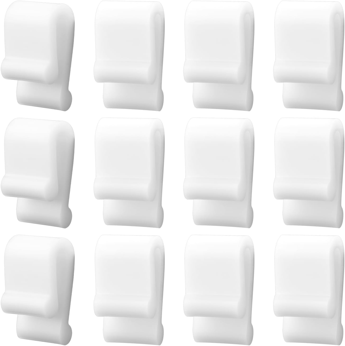 12 Stück Schutzclips Für Deckel Von Schmortöpfen, Küchenutensilien-schutz, Topfpuffer Zum Stapeln Und Präsentieren Von Schmortöpfen (weiß)