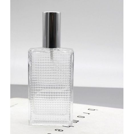 Nachfüllbarer Parfümzerstäuber, 100 Ml Leere Parfümflasche, Quadratische Klarglasflasche, Selbstbefüllbar, Parfümzerstäuber Und Trichter Für Damen Und Herren, Parfüm.