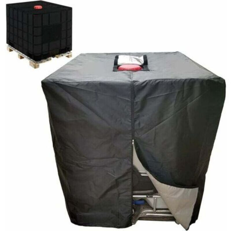 Schutzhülle Für 1000-liter-ibc-wassertank Mit Reißverschluss, Winddicht, Uv-beständig Und Reißfest, T-audace