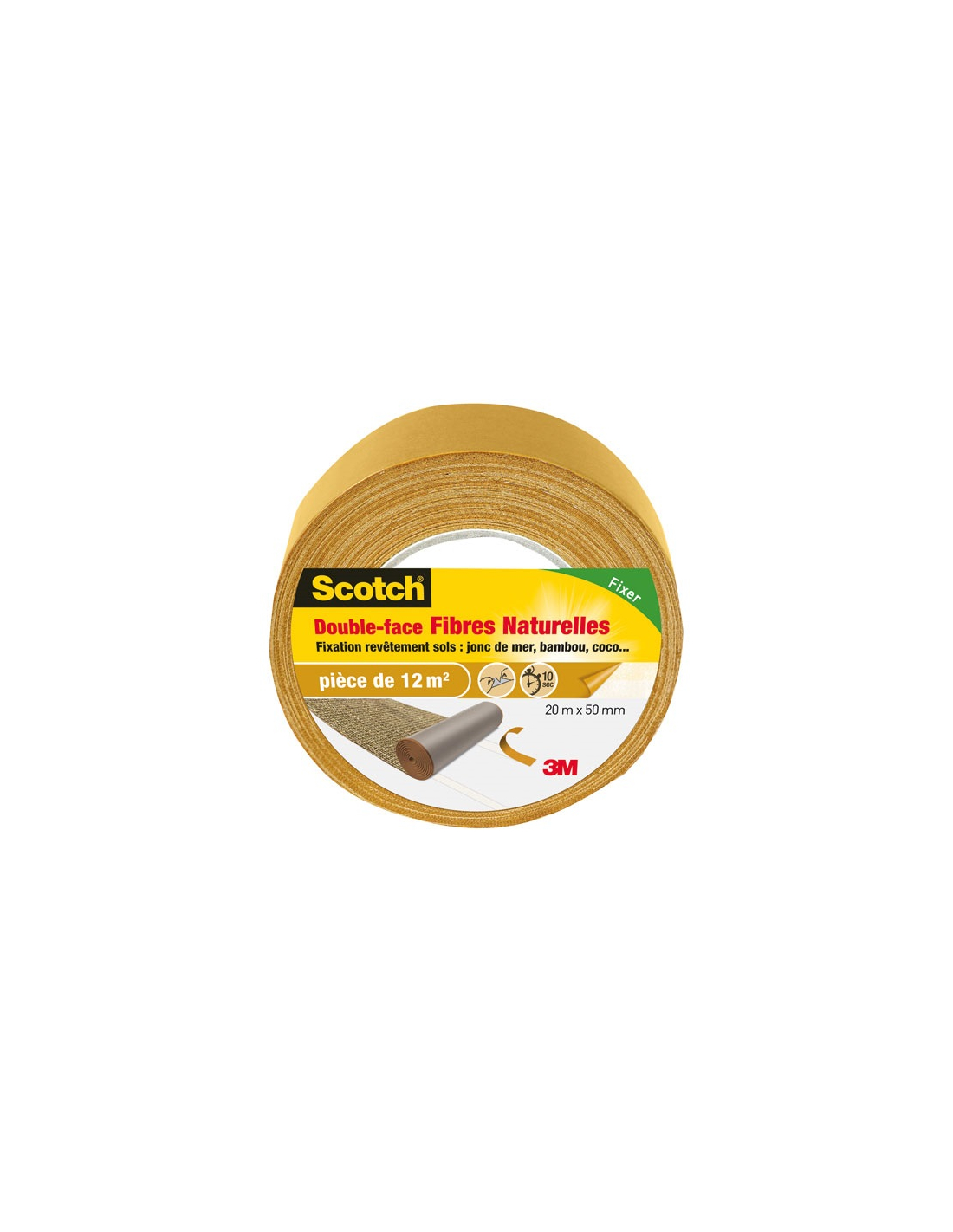 3m Scotch Doppelseitig - 20m X 50mm - Naturfaser