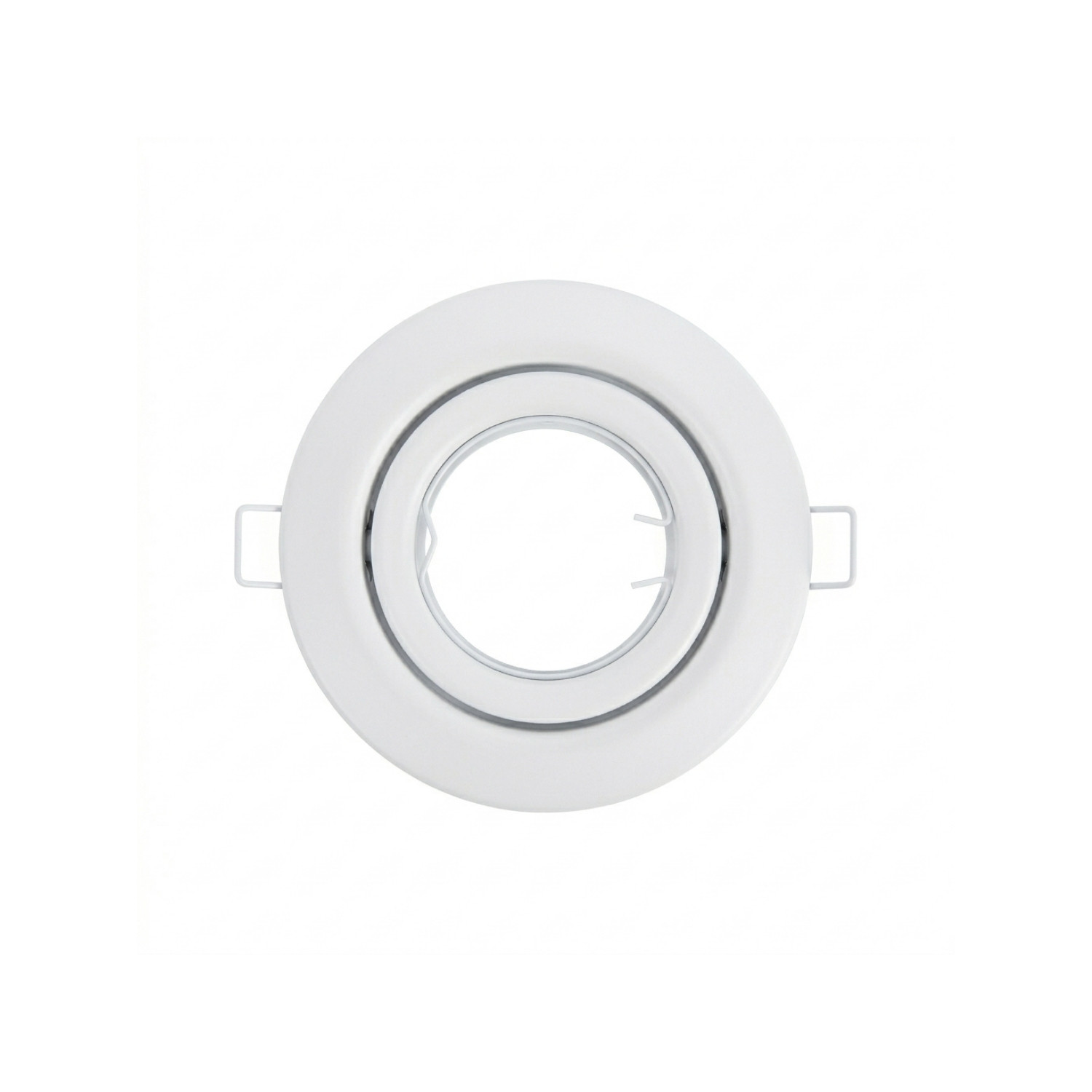 Verstellbare Runde Einbaulampenfassung Gu10, Schutzart Ip20, Weiß, Ø 10,1 X 4 Cm, Secom