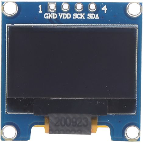 0,96-zoll-i2c-oled-displaymodul, Weißer Bildschirm Für Arduino Und Raspberry Pi