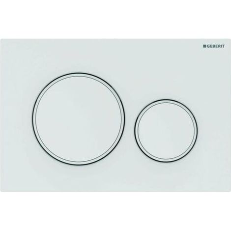 Kompatibel Mit Geberit Sigma20 - Betätigungsplatte, Zweimengenspülung, Weiß/mattweiß 115.882.11.1