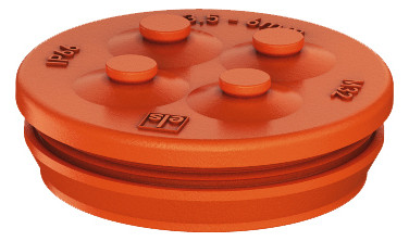 Spelsberg Doppelmembranstutzen, M32, Reinorange, Schutzart Ip66, Halogenfrei, 26063301