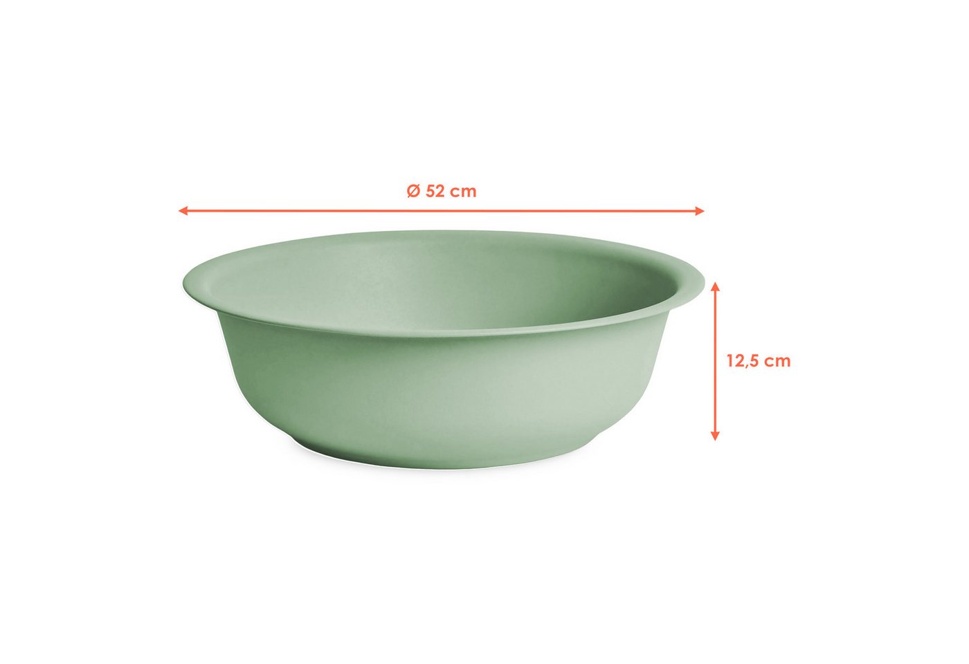 Mini Gartenteich Rund Matt Grün - 52 Cm - Garten Deko Metall Blumenschale Groß - Zierteich Miniteich Balkonteich Teichwanne Bild 2