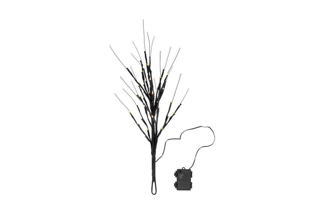 Led Lichterzweig 60 Cm Für Außen Und Innen Batterie Betrieben - 54 Led - Deko Baum Warm Weiß Beleuchtet Mit Timer - Weihnachten Advent Winter Deko Beleuchtung Für Garten