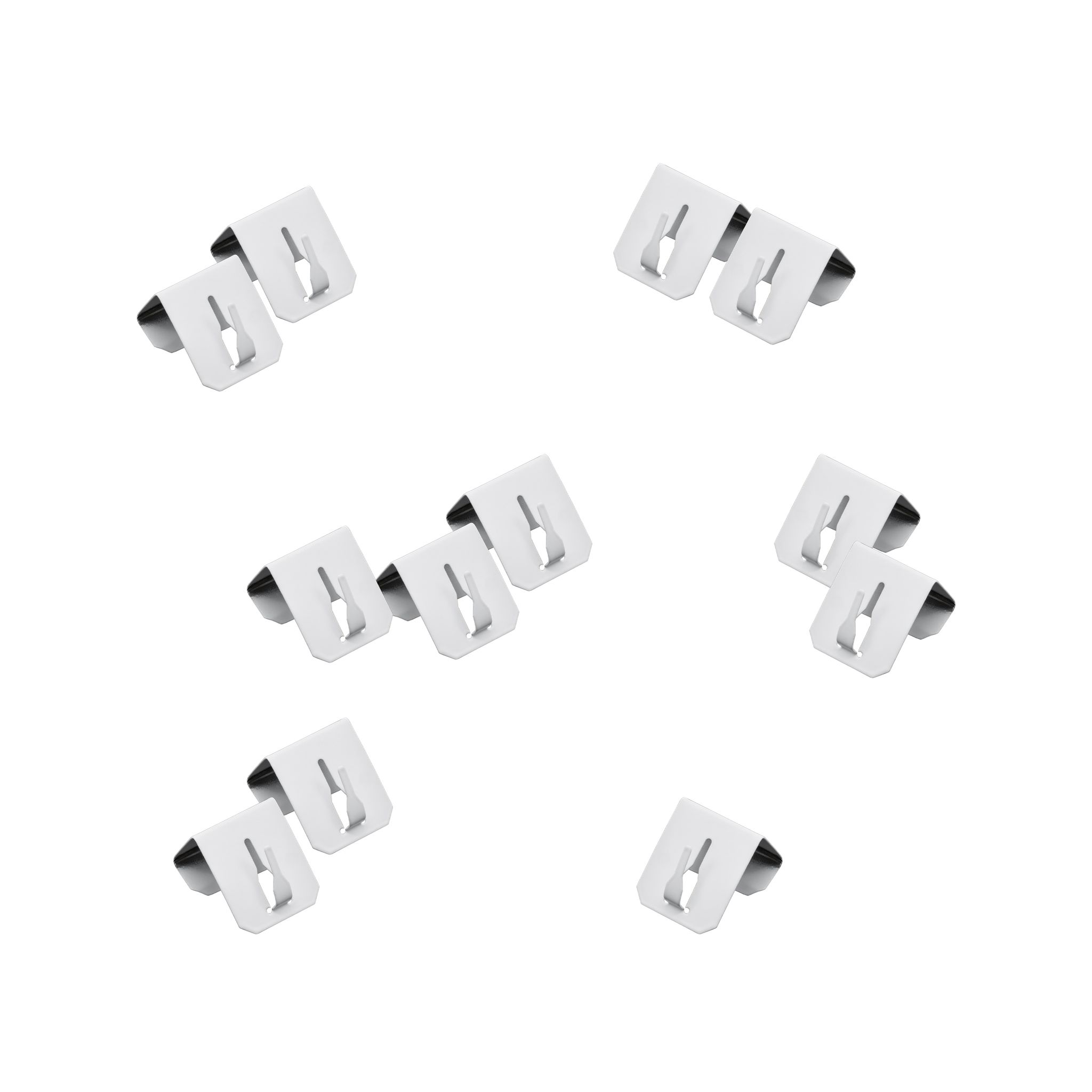 Metall Fensterhaken Weiß Für 12-20 Mm Rahmendicke - 12 Stück - Fensterclip Zum Anbringen Von Lichterketten Und Girlanden - Dekohaken Türhaken Für Weihnachten Advent Fenster Deko