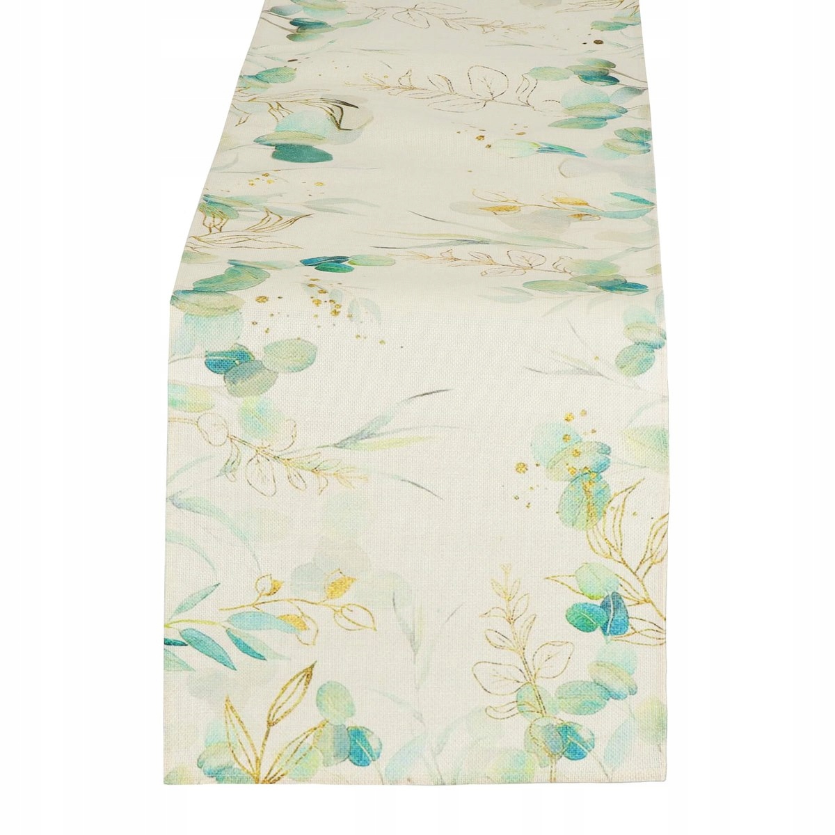 Dekorative Tischläufer Premium Glatte Blumenverzierte Tischdecke 180x32cm