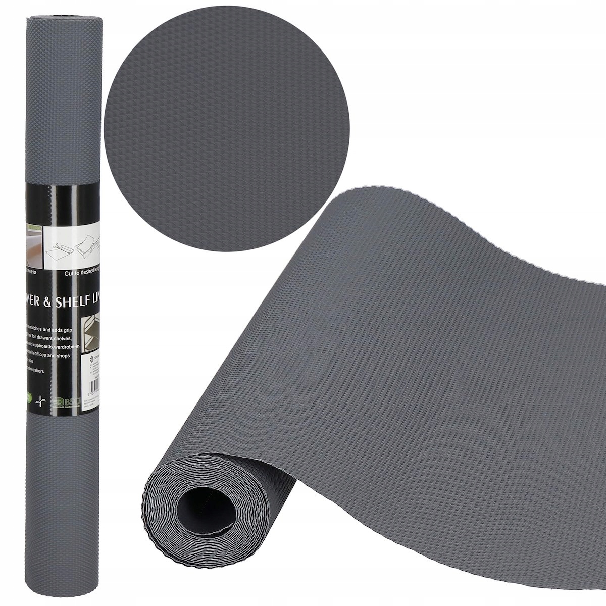 Schutzmatte Für Schubladen Schränke Rutschfest 300x50 Cm Fleckenresistent Grau