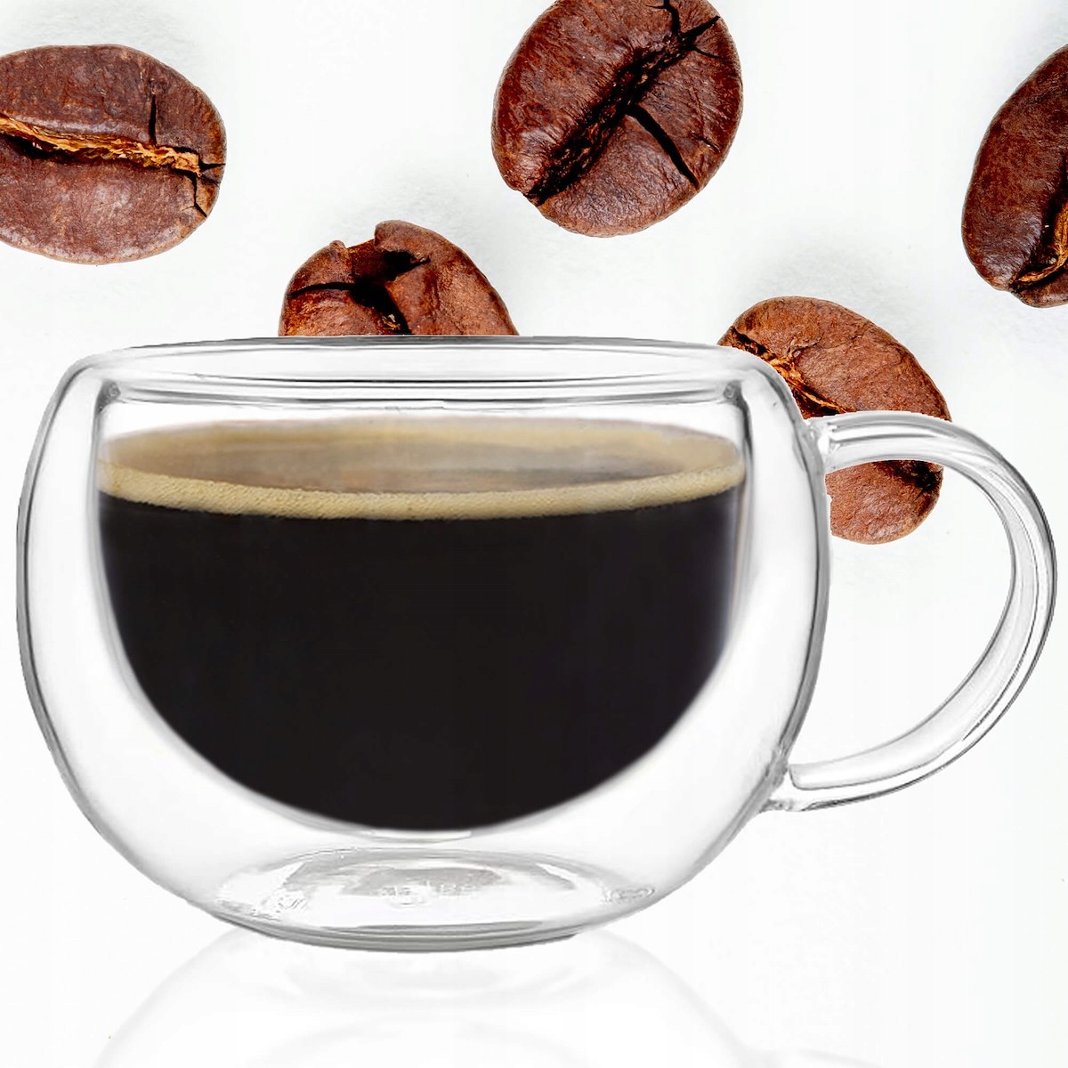 Thermotasse Mit Henkel 300ml Für Kaffee Latte Tee Getränke Tasse