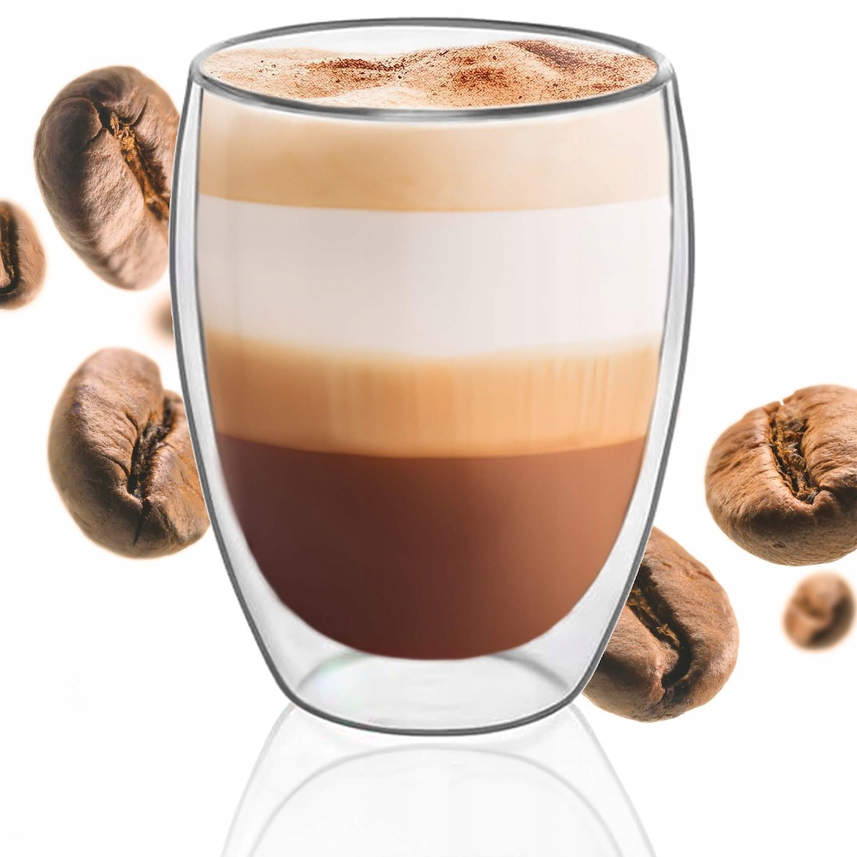 Thermotasse Für Latte Kaffee Tee Mit Doppelboden 350ml Als Geschenk