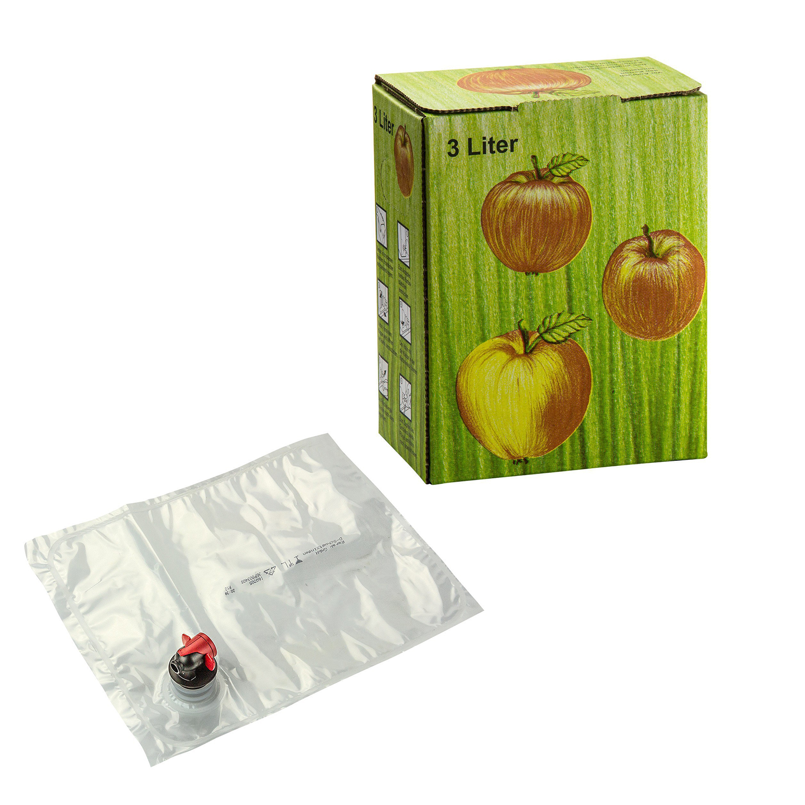 Bag In Box Saft-karton Mit Beutel Apfel-saft Most Wein Saftschlauch 3 5 10 Liter