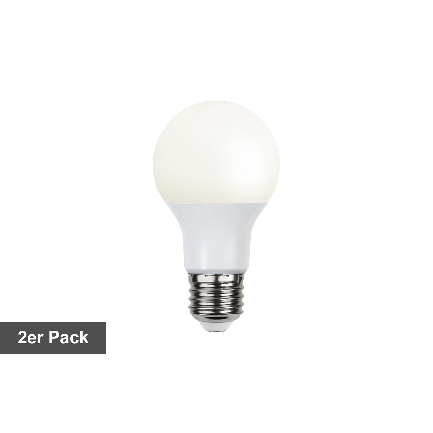 Led-leuchtmittel ,opaque Basic', 2er-pack, E27, 6,5w, 470lm, Milchig, Warmweiß