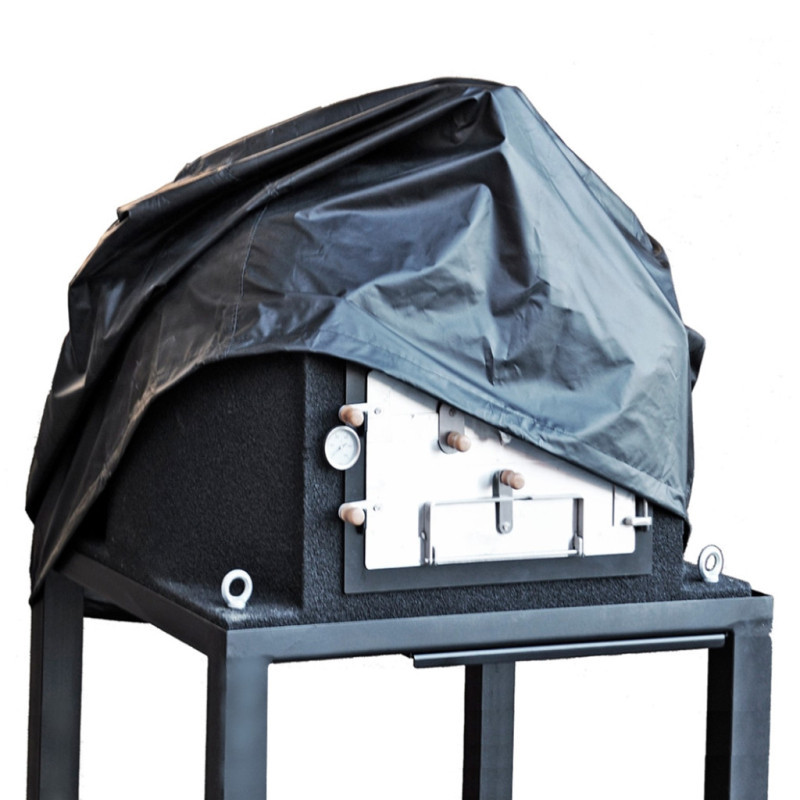 Ofenabdeckung 122 X 122 X 100 Cm, Schwarz Schutzhülle Für Den Außenbereich Wasserdichter Schutz Für Gartenöfen
