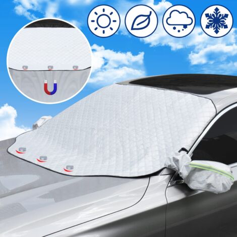 Auto-sonnenblende Für Die Windschutzscheibe – Abdeckung Für Die Frontscheibe Zum Uv-schutz Und Zur Hitzereduzierung – Magnetisch – Universelle Passform Für Die Meisten Fahrzeuge – Silber