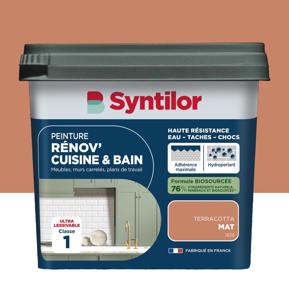Syntilor Renov' Terrakotta-matt-möbelfarbe Für Küchen Und Badezimmer, 0,75 L Syntilor
