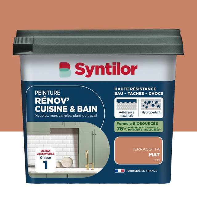 Syntilor Renov' Terrakotta-matt-möbelfarbe Für Küchen Und Badezimmer, 0,75 L Syntilor