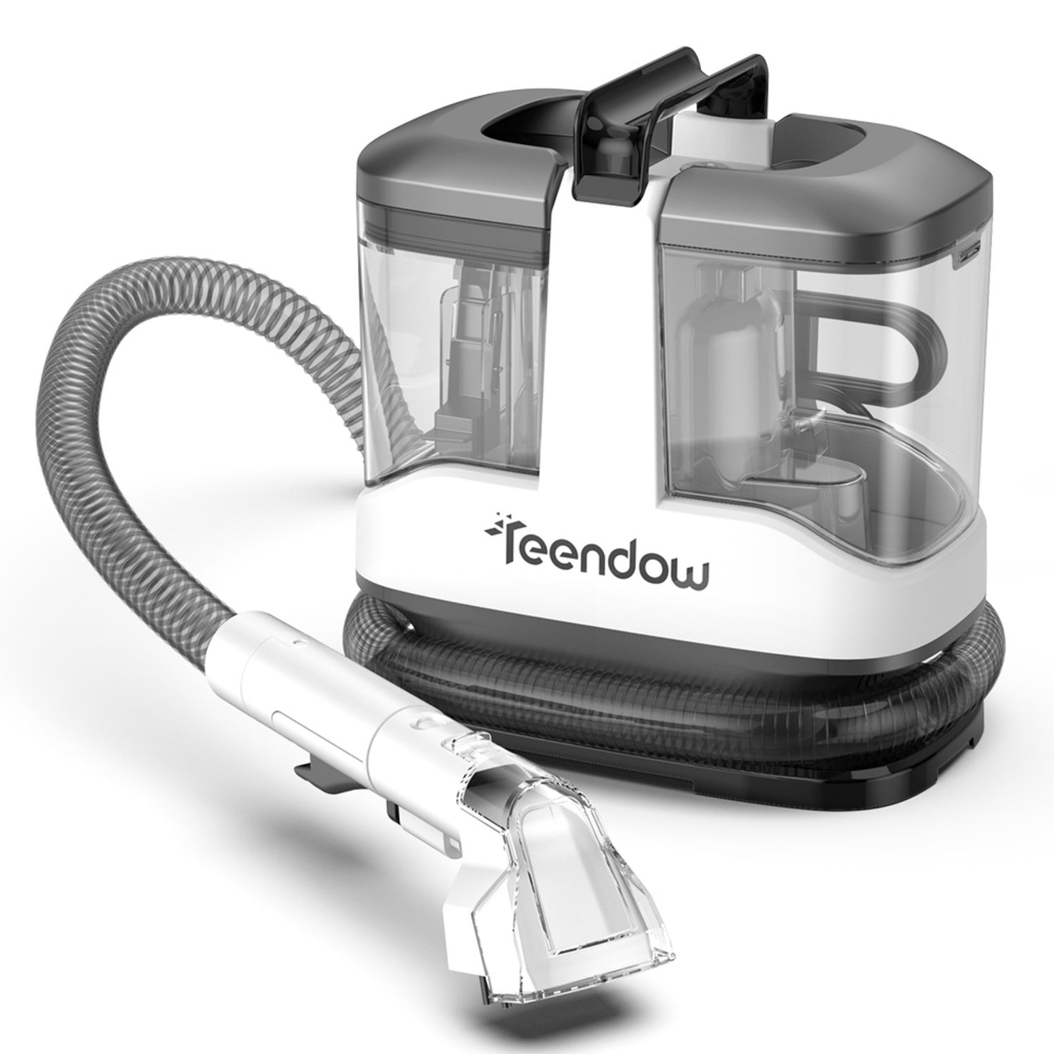 Teendow C3 Akku Staubsauger Nass Trockensauger - 450w 15kpa Frischwassertank 1000ml Abwassertank 550ml - Grau