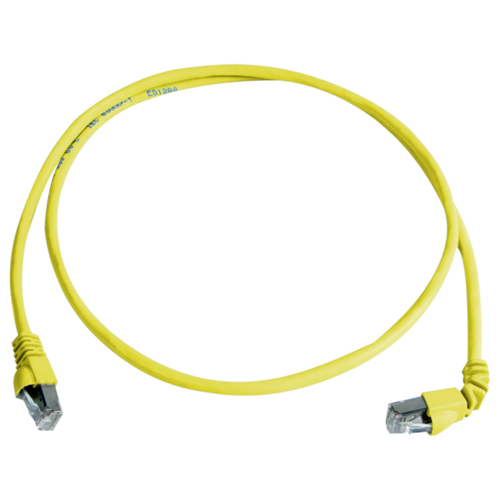 Telegärtner 100008293 Rj45 Patchkabel Cat 6a S/ftp 2.0 M Gelb Flammwidrig, Mit Knickschutztülle 1 St