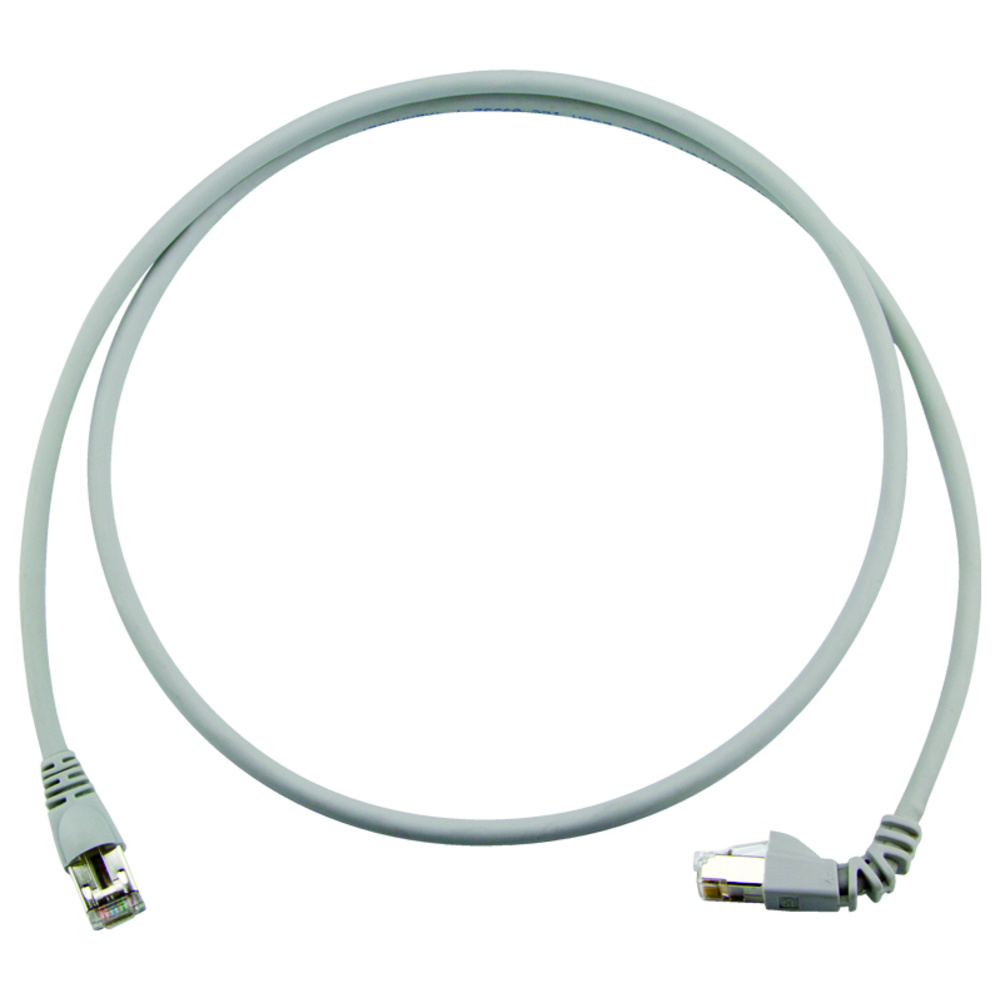 Telegärtner 100008040 Rj45 Patchkabel Cat 6a S/ftp 0.5 M Grau Flammwidrig, Mit Knickschutztülle 1 St